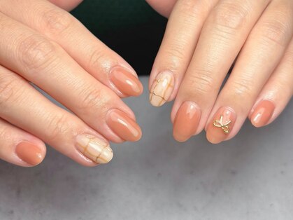 Le rond nail. by Kazumi 【ロンネイル】フィルイン/定額/大人ネイルの写真