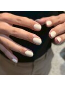 ホワイトネイル 鳳店(WHITE NAIL)/ワンカラー/ホワイト/ショート
