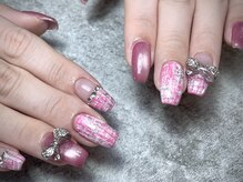 リノネイル(Lino Nail)/ジェルツイードネイル