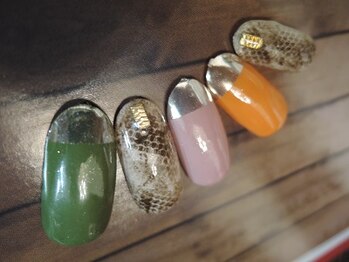 ネイルズ ビー 南昭和町本店(Nail's be)/ミラーネイル