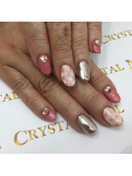 クリスタルネイル ボンベルタ橘店(CRYSTAL NAIL)/ミラーネイル