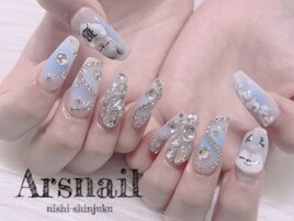 ブルーskzooネイル