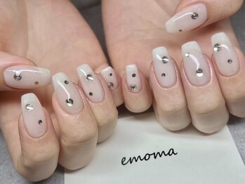 エモマ(emoma)の写真/【コスパ◎】シンプルでもおしゃれなネイルを楽しみたい方へ★シンプルコース¥3,800♪指先からオシャレに!!