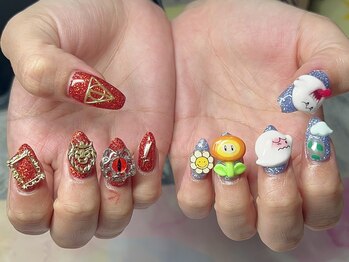 新宿3dネイル マリオネイル