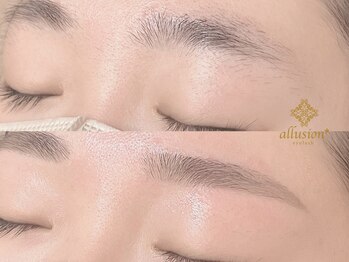 アリュージョン 草津店の写真/美眉スタイリング/wax/骨格分析/間引き¥4,980 完全オーダーメイドで最強垢抜け美眉へ