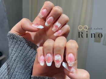 ロング×リボン×パールビジュー