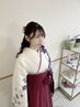 卒業袴着付け　¥7,000