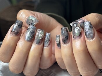 ネイルセッション(nail session)/テーマ・牡蠣　ニュアンス