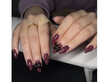 キアラネイルサロン/チップ長さだしワンカラー