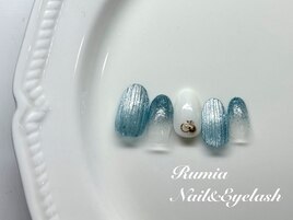 ぷっくりマグネットネイル♪