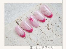 プレンティー 北千住西口店(plenty)/夏フレンチネイル