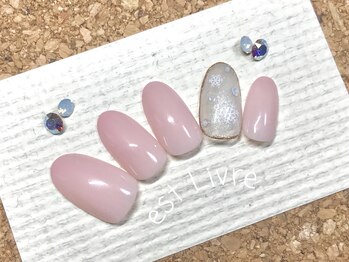 エストリブレ(estLivre)/雪の結晶ネイル