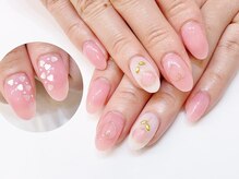 ネイルコレクション ピンク(Nail Collection Pink)/ジェル定額7990★/ワイヤー花