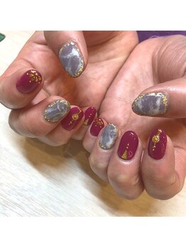 カイノ なんばタワー店(KAINO)/大理石ネイル¥7700