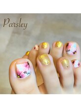 パスリー ネイルアンドケア(Parsley Nail&Care)/フットネイル　春ネイルデザイン