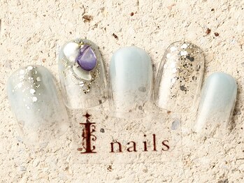 アイネイルズ 町田店(I nails)/塗りかけシェルストーン7980円