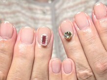 モーヴネイル(mauve.nail)/ワンカラー＋ラメライン