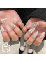 レディスペネイル ノウラ 名駅店(Redispe nail NouRa)/きらきらリボンネイル
