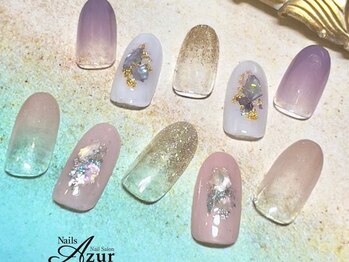 ネイルズアジュール イオン上越店(NailsAzur)の写真/【選ぶのが楽しい定額コース】デザイン豊富で季節のイベントやその時の気分に合わせたデザインを楽しめる♪