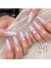 ネイルズ ウィスブランカ(Nails wisBlanca)/グラデーション×クロムネイル