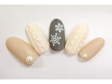 クリスタルネイル ボンベルタ橘店(CRYSTAL NAIL)/結晶×ニットネイル