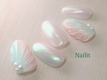 ネイリット 銀座(Nailit)/オーロラシェル¥14000【¥15400】