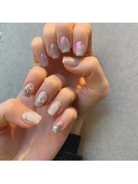 左右非対称ニュアンスネイル♪♪