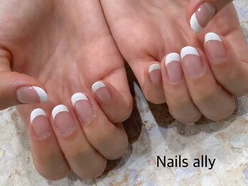 ネイルズアリー 立川店(Nails ally)/フレンチネイル×オフィスネイル