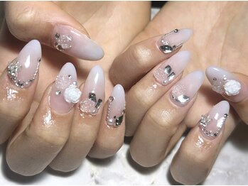 クロレ(Nail Salon COLORE)/お花×キラキラネイル by.Ayaho