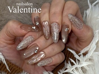 ネイルサロン ヴァレンタイン(nailsalon Valentine)の写真/snsフォロワー5万人の最新デザイン！季節ごとに変わる定額ネイルはオフィスから派手めまで対応可能♪