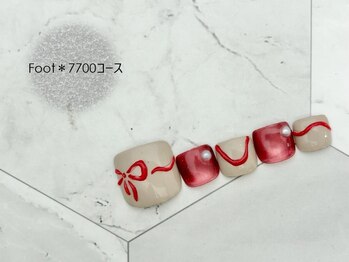 スターネイル プラス 本町店(Star Nail plus)/ぷっくりリボンart