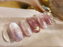 ブルーエヌ(BLUE N)/くすみカラー×マグネットネイル