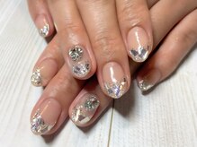 アミネイルズ(AmiNails)/ガラスフレンチ♪