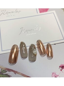 リップルズ(Ripples)/秋色ミラーネイル