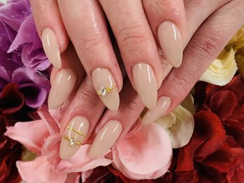 ダブルネイル(Double Nail)/【ほり】シンプルリングネイル