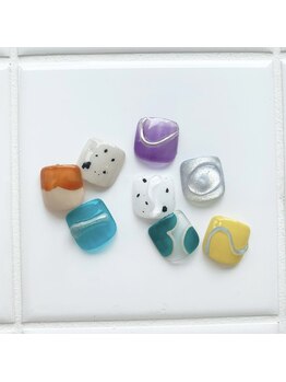 イオネイルセカンド(io nail 2nd)/【FOOT】-sample-親指デザイン