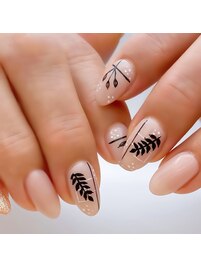 手書きフラワーアート