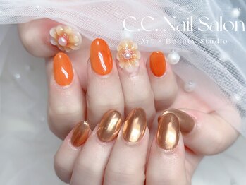 シーシーネイルサロン 池袋(C.C.Nail salon)/3Dとミラーネイル