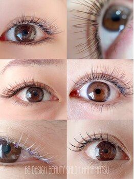 ビーデザイン ビューティーサロン 浜松(BE DESIGN BEAUTY SALON)の写真/《まつ毛もファッションの一部》洋服や髪色に合わせて、目元の印象までデザインするカラーエクステが得意☆