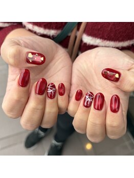 レッドネイル♪