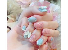 ルアナマナ(Luana Mana)/蝶々キラキラネイル