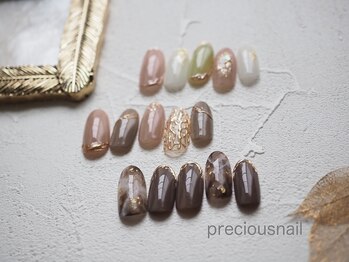 プレシャスネイル 名駅店(PRECIOUS NAIL)の写真/【ハンド定額¥4500～】多数の選べるコース有！シンプル～トレンドデザインまで豊富なサンプルをご用意♪