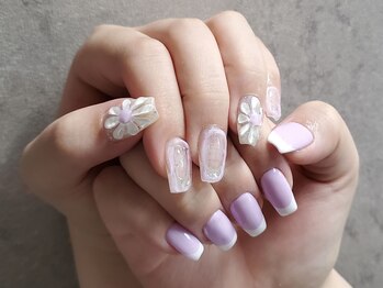 イビズ 新宿店(eviz)/フラワーネイル