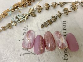 2月定額B マーブルネイル