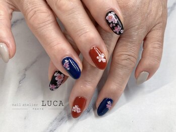 ネイルアトリエルカ(nail atelier LUCA)/M-159 大人上品桜ネイル