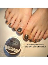 アイネイルデザイナーフジイ(Fujii)/フットシルバーミラーネイル