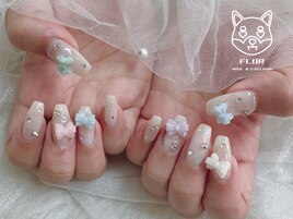 リボンネイル/3Dパーツ/韓国