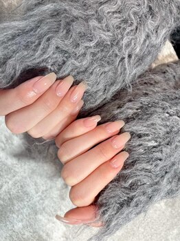 ハウリオネイル(Hau'oli nail)の写真/大人女性おすすめ◎うる艶マグネットネイルクーポンあり♪オフィスネイルやシンプルネイルも得意のサロン！