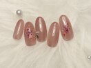 大人上品♪押し花春ネイル♪