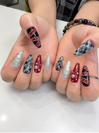 【アクリル】ボルドーネイル